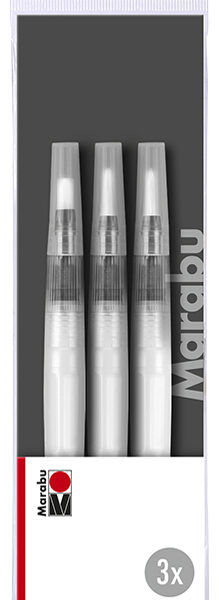 Aquarel penselen set, 3 stuks.