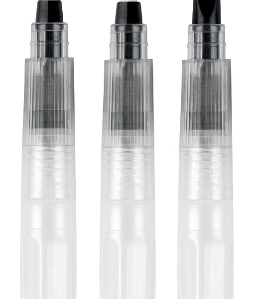 Aquarel penselen set, 3 stuks.