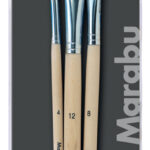 Verf- en textielkwastset, set van 3