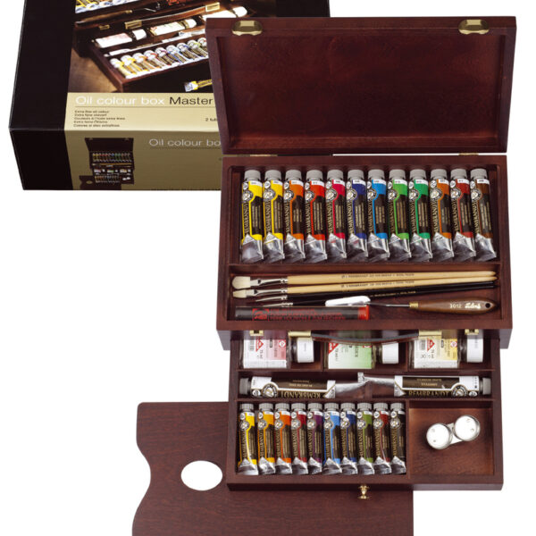 Rembrandt schilderskist olieverf meester