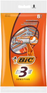 Wegwerpscheermesjes gevoelige huid voor mannen, 8 stuks