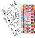 Marabu kinderverf voor ramen, set van 10 kleuren