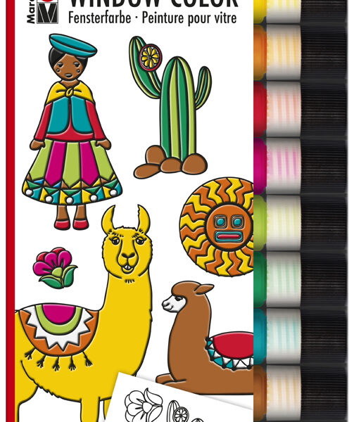 Marabu Raamverfstel 'Lama', 10 x 25 ml