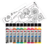 Marabu Raamverfstel 'Lama', 10 x 25 ml