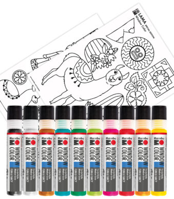 Marabu Raamverfstel 'Lama', 10 x 25 ml