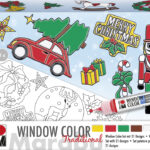 Marabu Vensterverf Set 'XMAS Traditioneel', 6 x 25 ml