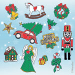 Marabu Vensterverf Set 'XMAS Traditioneel', 6 x 25 ml