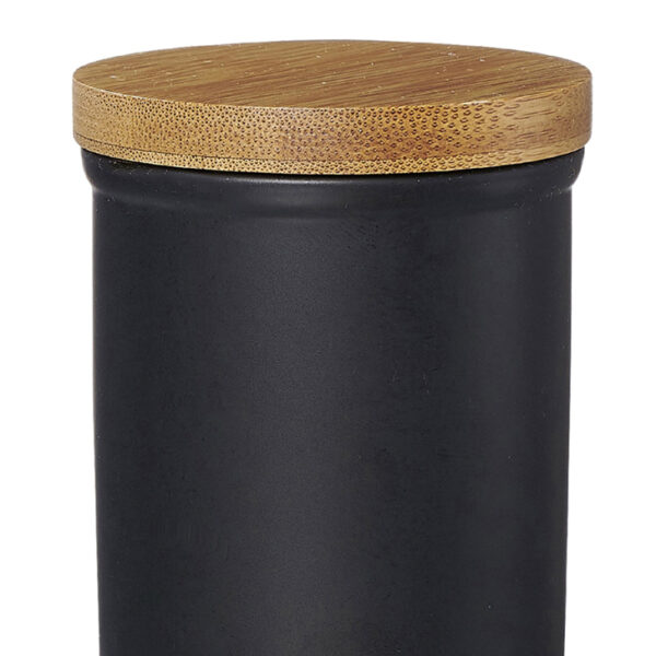 Voorraadpot Jasper, zwart, 200 ml