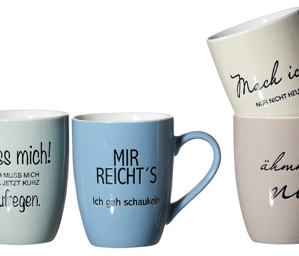 Koffiemok SPREUKEN, 330 ml