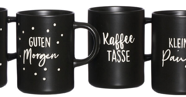 Ritzenhoff & Breker zwarte koffiekop, 390 ml.