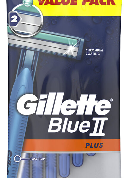 Gillette wegwerpshaarmesjes blauw II plus, 7 stuks