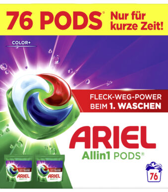 ARIEL wasmiddel Pods All-in-1 Color+, 76 wasbeurten