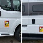 Dodehoekstickers set van 3