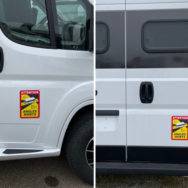 Dodehoekstickers set van 3