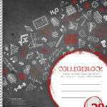 Schrift met gelinieerde bladen formaat A4, 80 vellen.