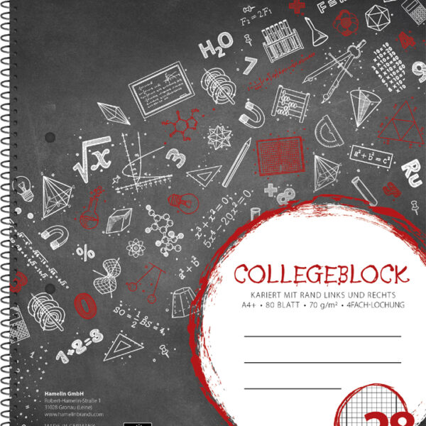 Schrift met gelinieerde bladen formaat A4, 80 vellen.