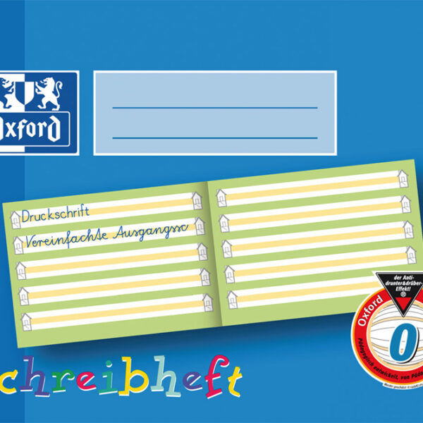 Schrijfschrift oefenschrift, liggend formaat A5, lijnengids: ongelinieerd / Beieren