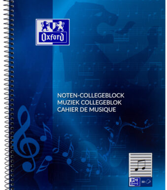 Blocnote Oxford, formaat A4, 50 vellen, gelinieerd met lijnen 14.