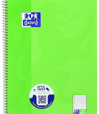 Gelinieerd schrijfblok A4+, 80 vellen, zijmarge links