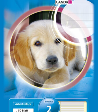 Landré werkblok 'pro terra', A4-formaat, gelinieerd.