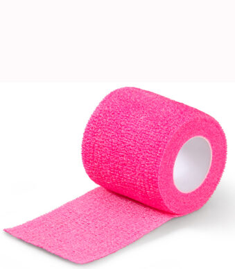 Elastische fixerende zwachtel, 50 mm x 4,5 m, roze