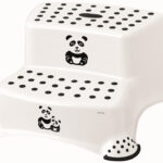 Keeeper kindertraptje 'Igor Panda', tweevoudig, wit.