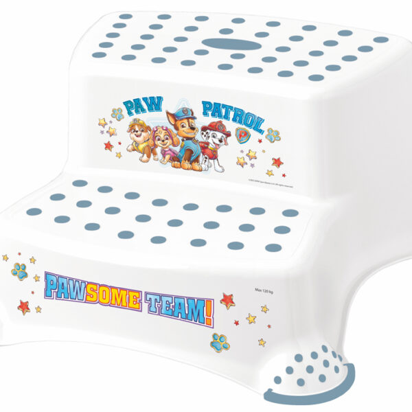 Trapkrukje voor kinderen 'Igor Paw Patrol', twee treden, wit