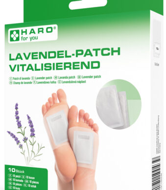 Lavendel voetzoolpleisters, 80 x 60 mm, wit