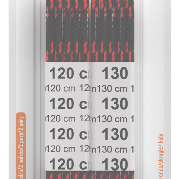 Rode/zwarte veters, rond, 1200/1300 mm, wandelschoenen