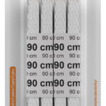 Witte sportveters, plat, 90 cm