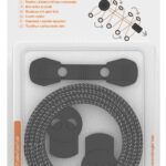 Veters met snelgesp, 1200 mm, zwart