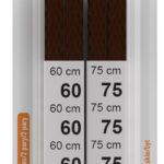 Standaard platte veters, 600/750 mm, donkerbruin