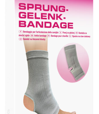 XL Grijze enkelbandage voor sportbeoefening