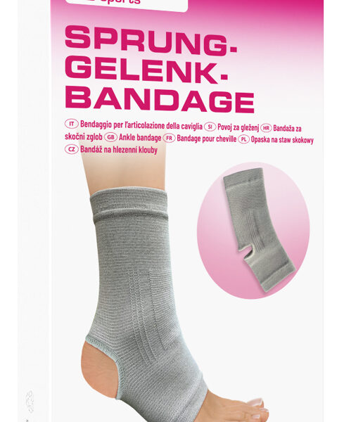 XL Grijze enkelbandage voor sportbeoefening