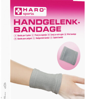 Sportpolsbandage, maat XL, grijs