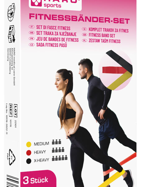 Haro Weerstandsbanden Set, Gemiddeld - Sterk, 3 Stuks