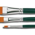 Vlechtkwast hobby-lijn basic, nylon, plat, maat 16