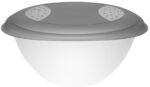 Saladeschaal 'Sandra' met deksel, 6 liter, grijs