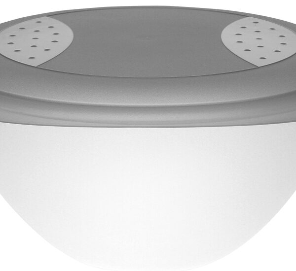 Saladeschaal 'Sandra' met deksel, 6 liter, grijs