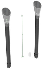 Waterpeilindicator, 225 mm