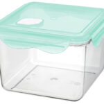 Bewaarbox 'Tina', met sluiting, kunststof, 1,7 liter.