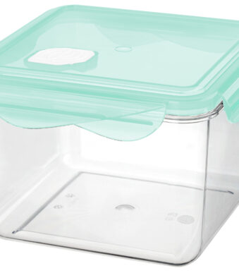 Bewaarbox 'Tina', met sluiting, kunststof, 1,7 liter.