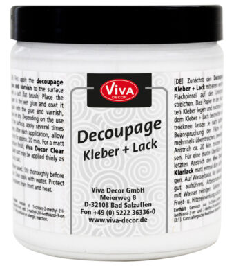 Lijm en lak voor decoupagetechniek, transparant, 250 ml