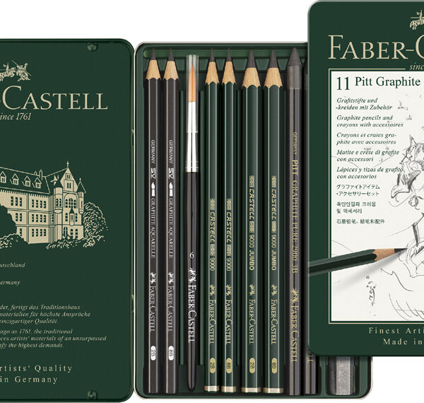 Faber-Castell Pitt grafietpotloden, set van 9 in etui
