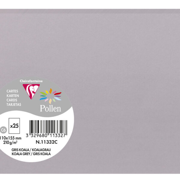 Clairefontaine koalagrijs enveloppen C6