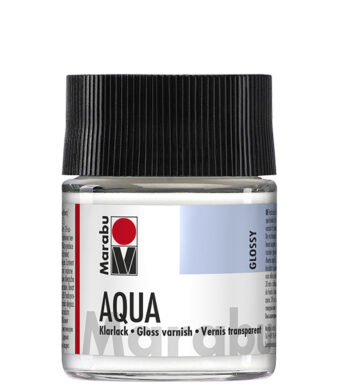Marabu Transparante Aqua Lak, Glanzend, 50 ml, in Glazen Pot
