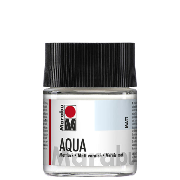 Marabu matte lak op waterbasis, 50 ml, in glas