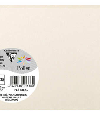 Parel-ivoorkleurige C6-kaart van Clairefontaine