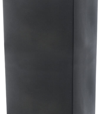 Hoge plantenbak 'Schio Cubo Alto 80', antracietkleur.