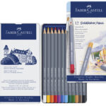 Faber-Castell aquarelkleurpotloden in metalen etui (12 stuks)